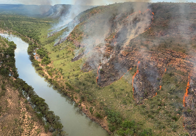 Large-scale fire management at Mornington-Marion Downs Wildlife Sanctuary in Western Australia. 